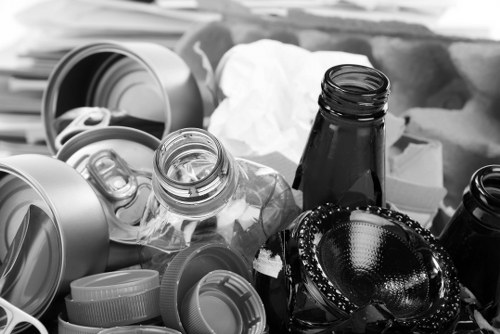 Rubbish removal truck in Waterloo